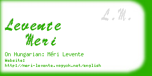 levente meri business card